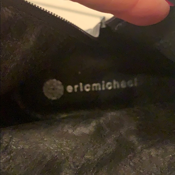 NWOT Eric Michael Silver Gray Moto Boots Sz 41 - Picture 6 of 6